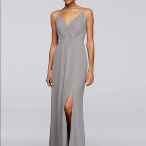 Bridesmaid Dress with Beaded Straps